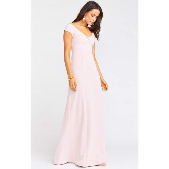 Show Me Your Mumu Zurich Knot Gown in Vintage Rose Stretch Crepe XS NWT - Picture 2 of 7